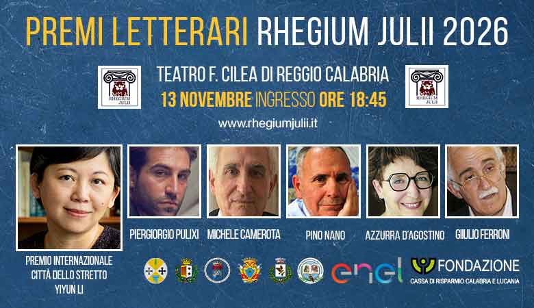 Premi Rhegium Julii 2026 – Premio Internazionale Città dello Stretto